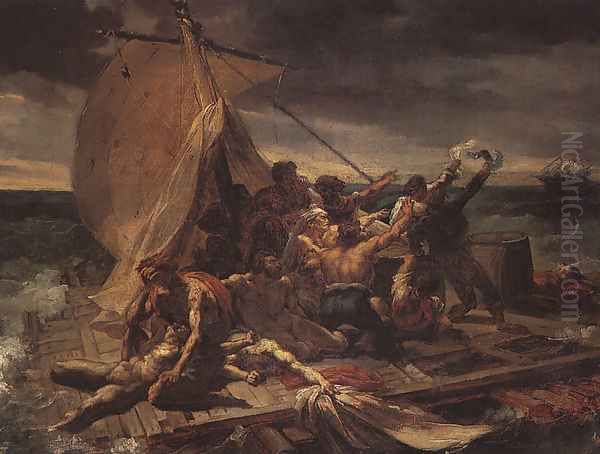 Study for The Raft of the Medusa Oil Painting by Theodore Gericault