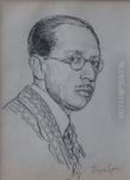 Portrait De Igor Stravinsky by Boris Dimitrevich Grigoriev