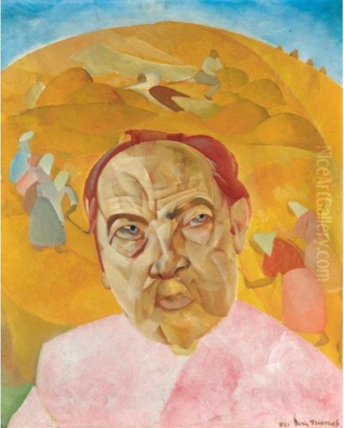 The Commissar Oil Painting by Boris Dimitrevich Grigoriev