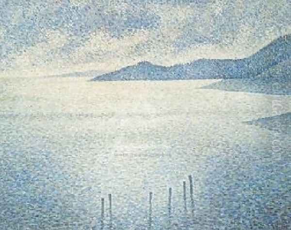 Ocean View Oil Painting by Theo van Rysselberghe