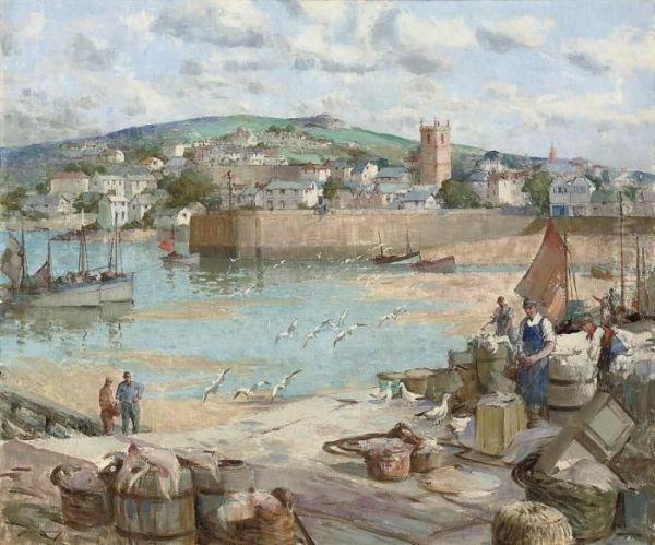 The Fishing Quay, St. Ives by William Lee Hankey