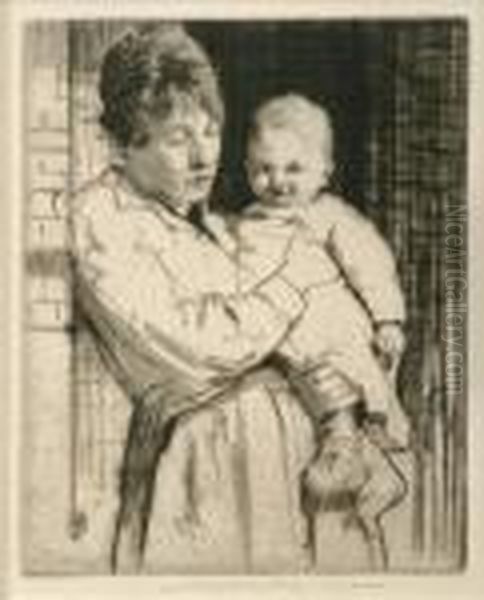 Mother And Child by William Lee Hankey