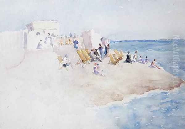 Bathing Station at St. Leonards-on-Sea, 1922 Oil Painting by Theodore Roussel