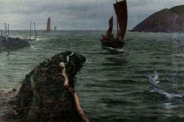 The Way In Oil Painting by Charles Napier Hemy