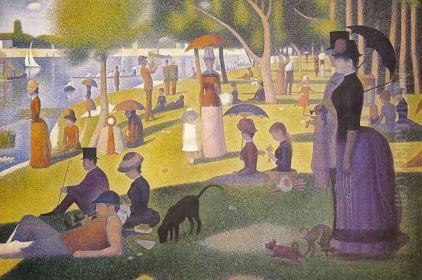 Sunday Afternoon on the Island of la Grande Jatte 1886 Oil Painting by Georges Seurat