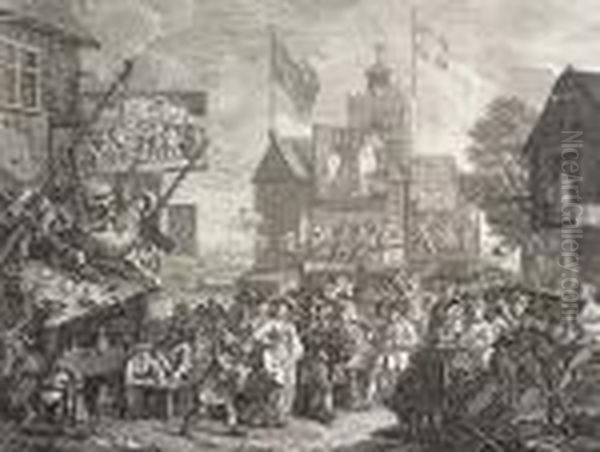 Southwark Fair (paulson 131) Oil Painting by William Hogarth