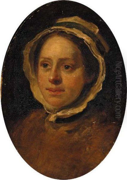 Portrait Of A Woman Oil Painting by William Hogarth