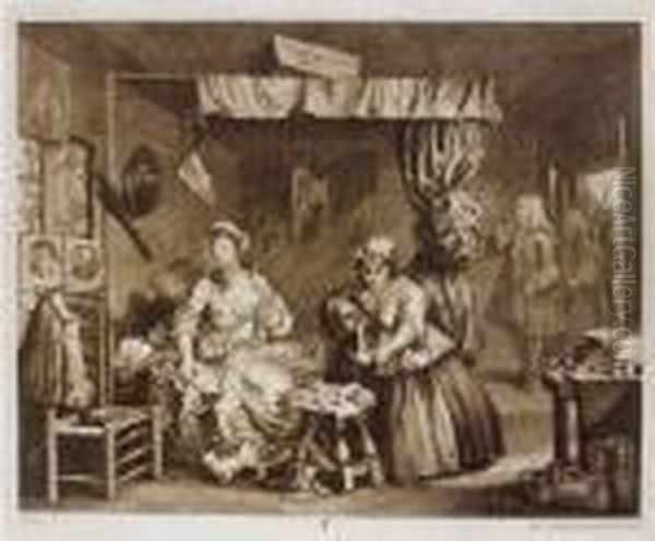 A Harlot's Progress (paulson Oil Painting by William Hogarth