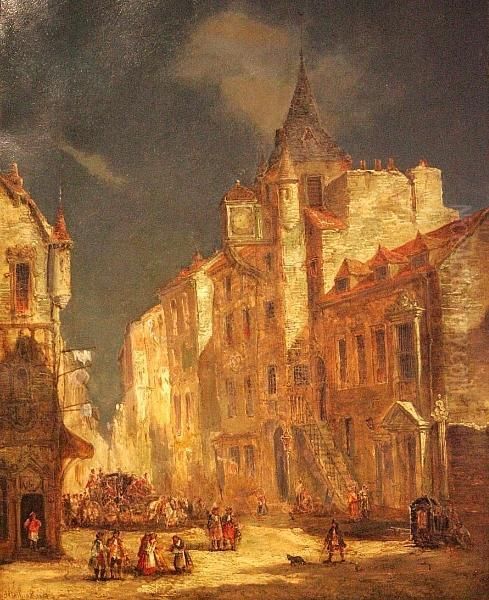 The Royal Mile Oil Painting by James Holland