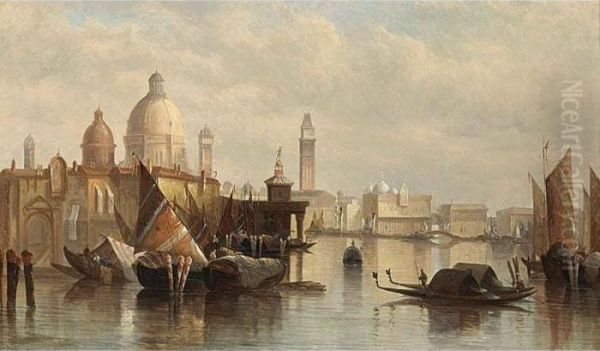 A View Of Venice Oil Painting by James Holland