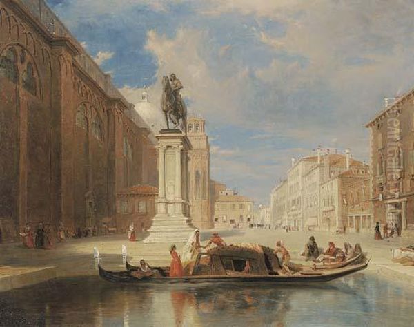 The Colleoni Monument, Venice Oil Painting by James Holland