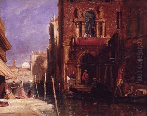 Looking Towards The Grand Canal, Venice, A Sketch by James Holland