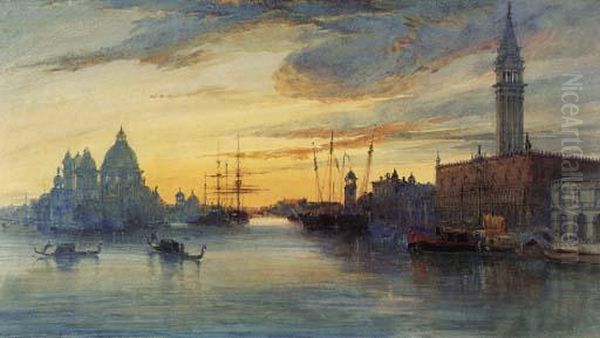 Venice: Evening Oil Painting by James Holland