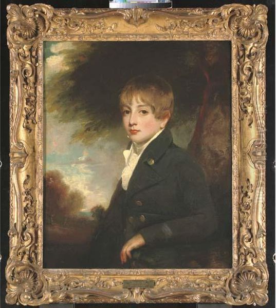 Portrait Of Sir Charles Henry Coote Oil Painting by John Hoppner