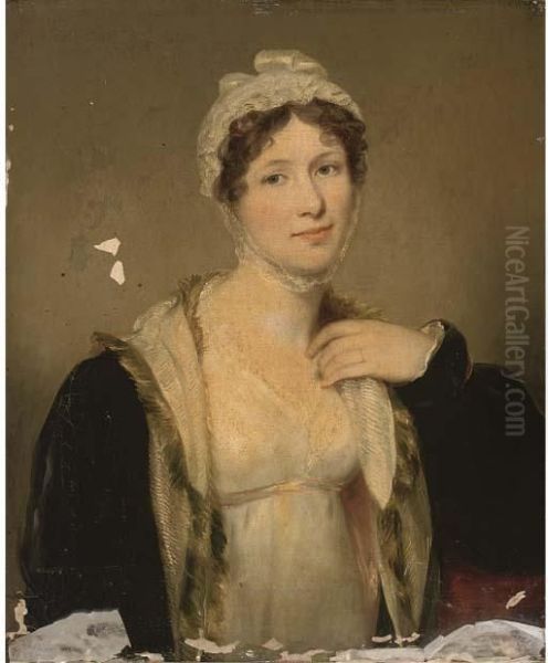 Portrait Of Mrs Carpenter Oil Painting by John Hoppner