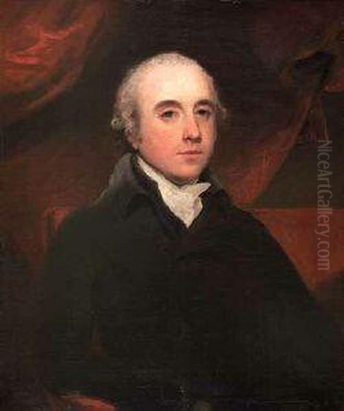 Half Length Portrait Of Robert Dundas Of Arniston Oil Painting by John Hoppner