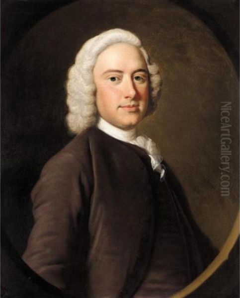 Portrait Of A Gentleman Oil Painting by Thomas Hudson