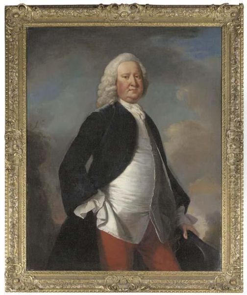 Portrait Of Sir Watkin William Wynn Oil Painting by Thomas Hudson