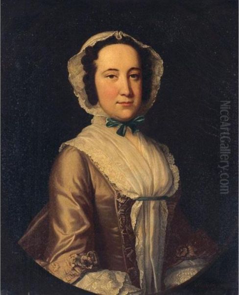 Portrait Of A Lady Oil Painting by Thomas Hudson