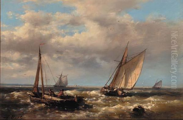 On The Scheldt Oil Painting by Abraham Hulk Jun.