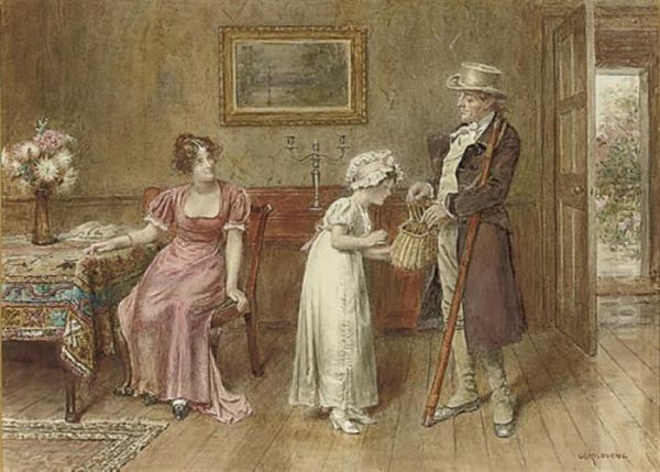 Bringing Home The Catch Oil Painting by George Goodwin Kilburne