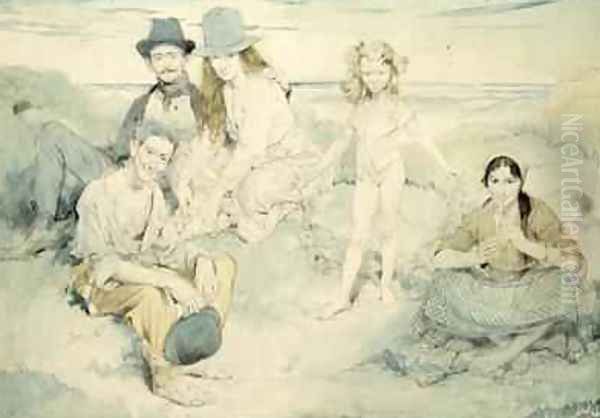 On the Irish Shore, 1910 Oil Painting by Sir William Newenham Montague Orpen