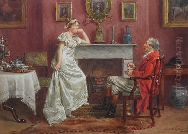 Home From Hunting Oil Painting by George Goodwin Kilburne