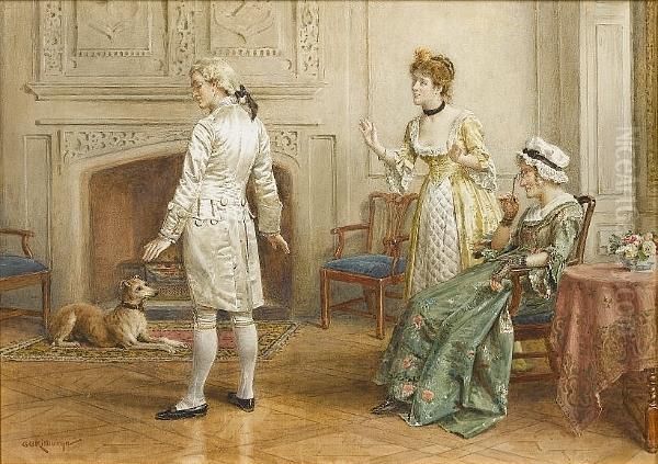 The New Coat Oil Painting by George Goodwin Kilburne