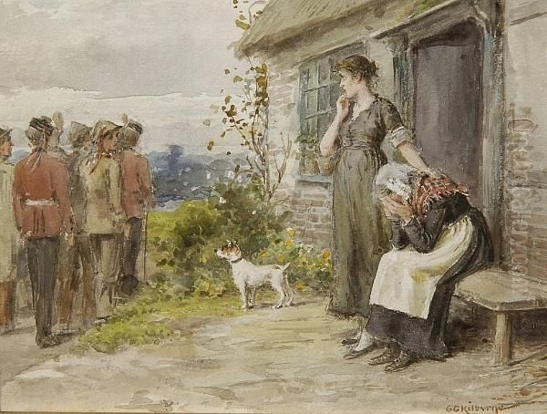 The Young Recruit Oil Painting by George Goodwin Kilburne