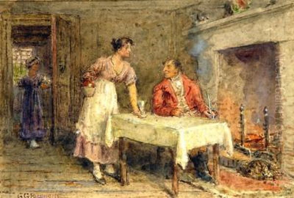 A Favourite Guest Oil Painting by George Goodwin Kilburne