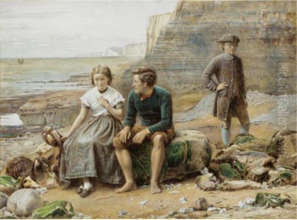 Enoch Arden Oil Painting by George Goodwin Kilburne