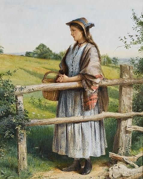 Contemplation Oil Painting by George Goodwin Kilburne