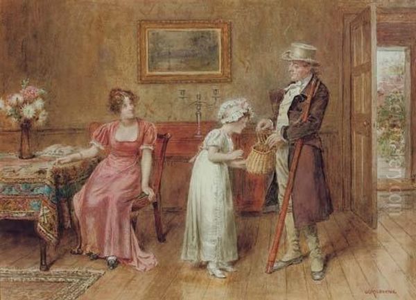 Bringing Home The Catch Oil Painting by George Goodwin Kilburne