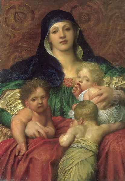 Charity Oil Painting by George Frederick Watts