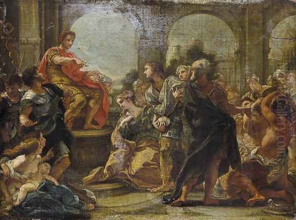 The Continence Of Scipio by Baciccio II