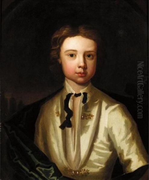 Portrait Of A Young Boy Oil Painting by Sir Godfrey Kneller