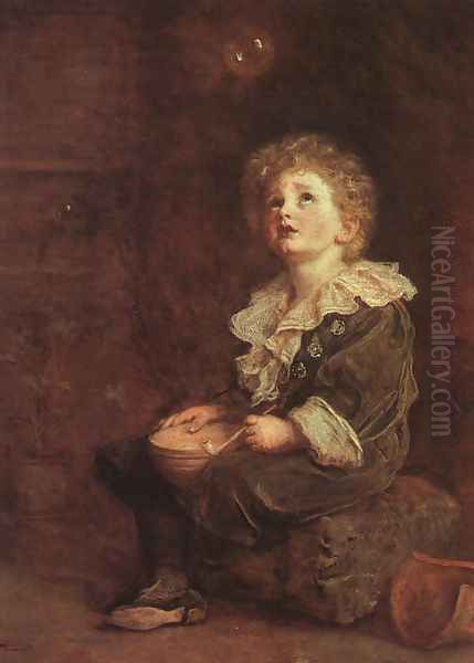 Bubbles Oil Painting by Sir John Everett Millais