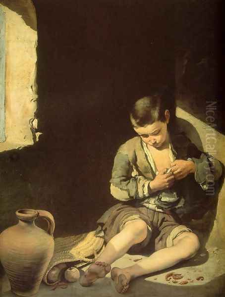 The Young Beggar c. 1645 Oil Painting by Bartolome Esteban Murillo