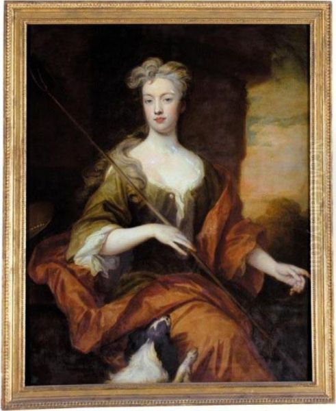 Portrait Of Lady Sophia Osborne, Baroness Lempster Oil Painting by Sir Godfrey Kneller