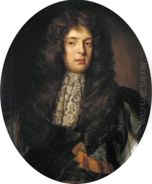 Portrait Of Sir William Fermor, 1st Baron Lempster (1648-1711) Oil Painting by Sir Godfrey Kneller