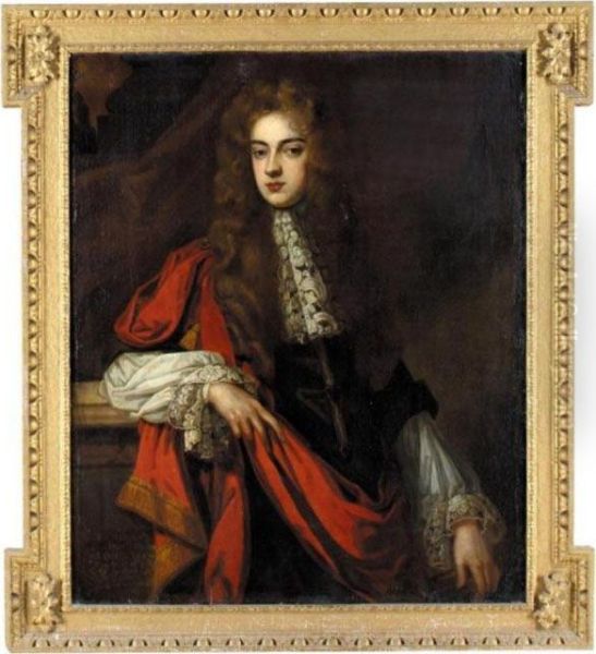 Portrait Of William Wharton (d.1687) Oil Painting by Sir Godfrey Kneller