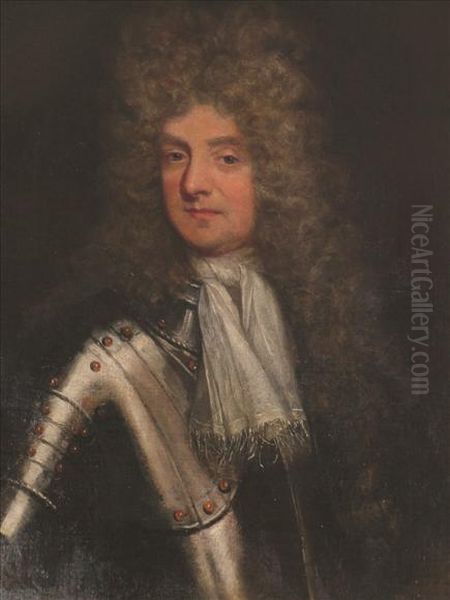 Portrait Ofcol. Henry Walrond Head And Shoulders Oil Painting by Sir Godfrey Kneller