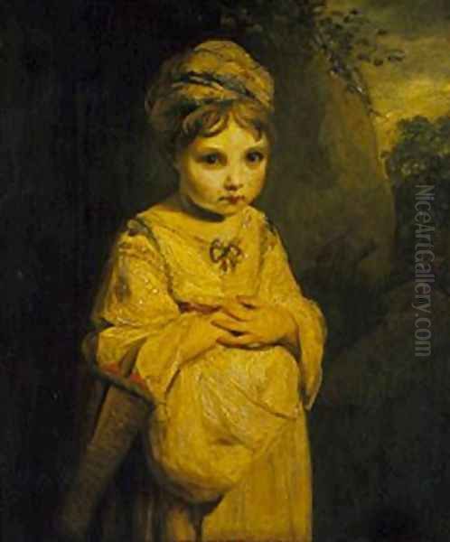 The Strawberry Girl Oil Painting by Sir Joshua Reynolds