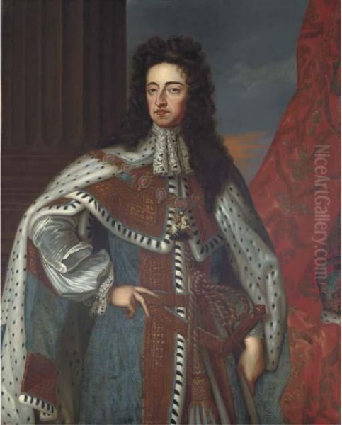 Portrait Of King William Iii (1650-1702) Oil Painting by Sir Godfrey Kneller