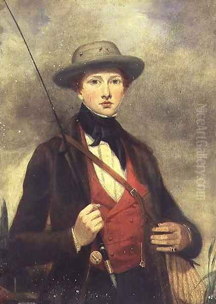 Boy with a Fishing Rod Oil Painting by Sir David Wilkie