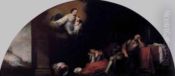 Dream of Patrician John 1665 Oil Painting by Bartolome Esteban Murillo