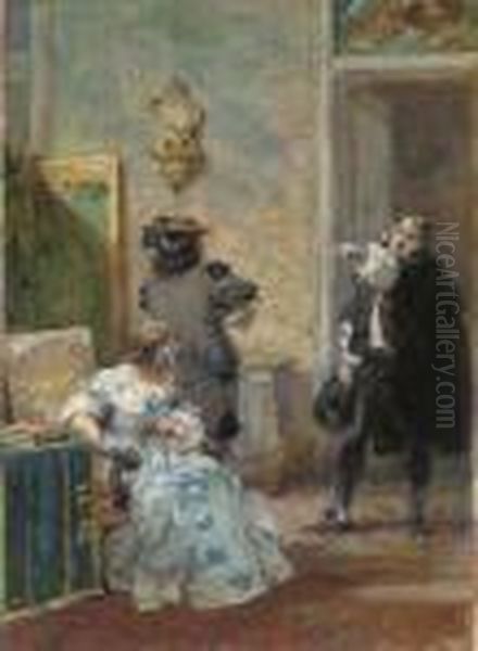 Le Tartuffe Oil Painting by Eugene Louis Lami