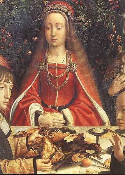 The Marriage at Cana (detail 1) c. 1500 Oil Painting by Gerard David