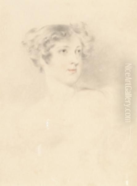 Portrait Of A Young Lady Oil Painting by Sir Thomas Lawrence