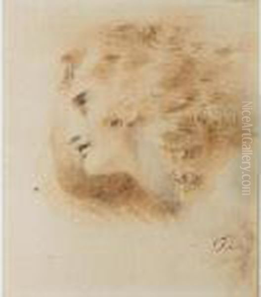 Study For The Head Of A Man Oil Painting by Sir Thomas Lawrence